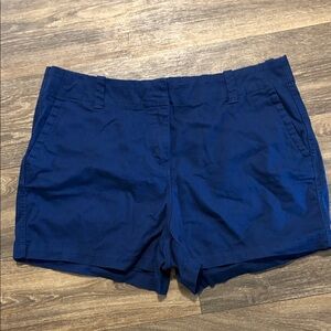 Women's Navy Cotton Blend Casual Shorts 3”